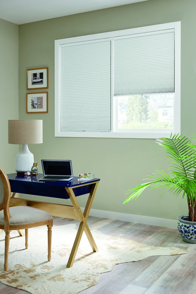 3/8" Single Cell Cellular Shades with Cordless Lift: Spellbound, White Sugar 5200