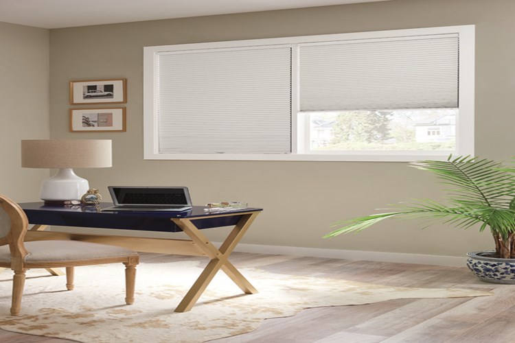 3/8" Single Cell Cellular Shades with Cordless Lift: Spellbound, White Sugar 5200