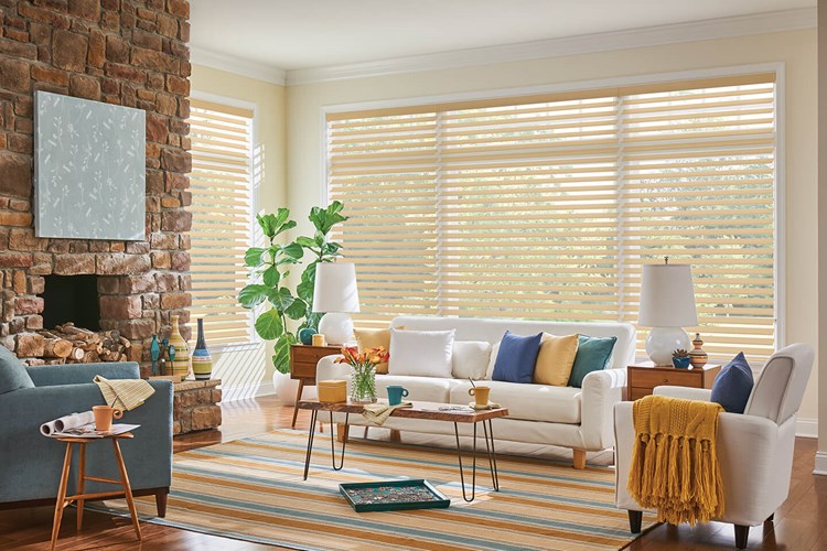 3" Sheer Shades with Continuous-Loop Lift: Grafton, Custard 6115